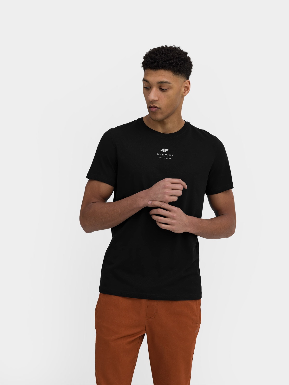 T-shirt regular z nadrukiem męski