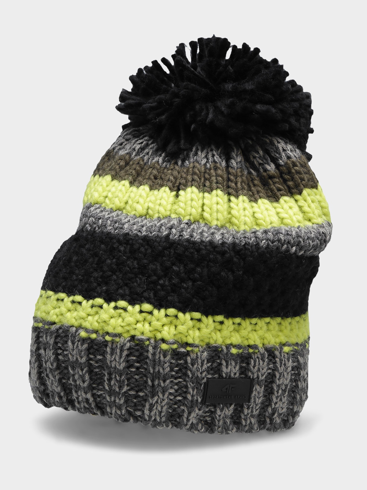 Czapka zimowa z opaską polarową męska