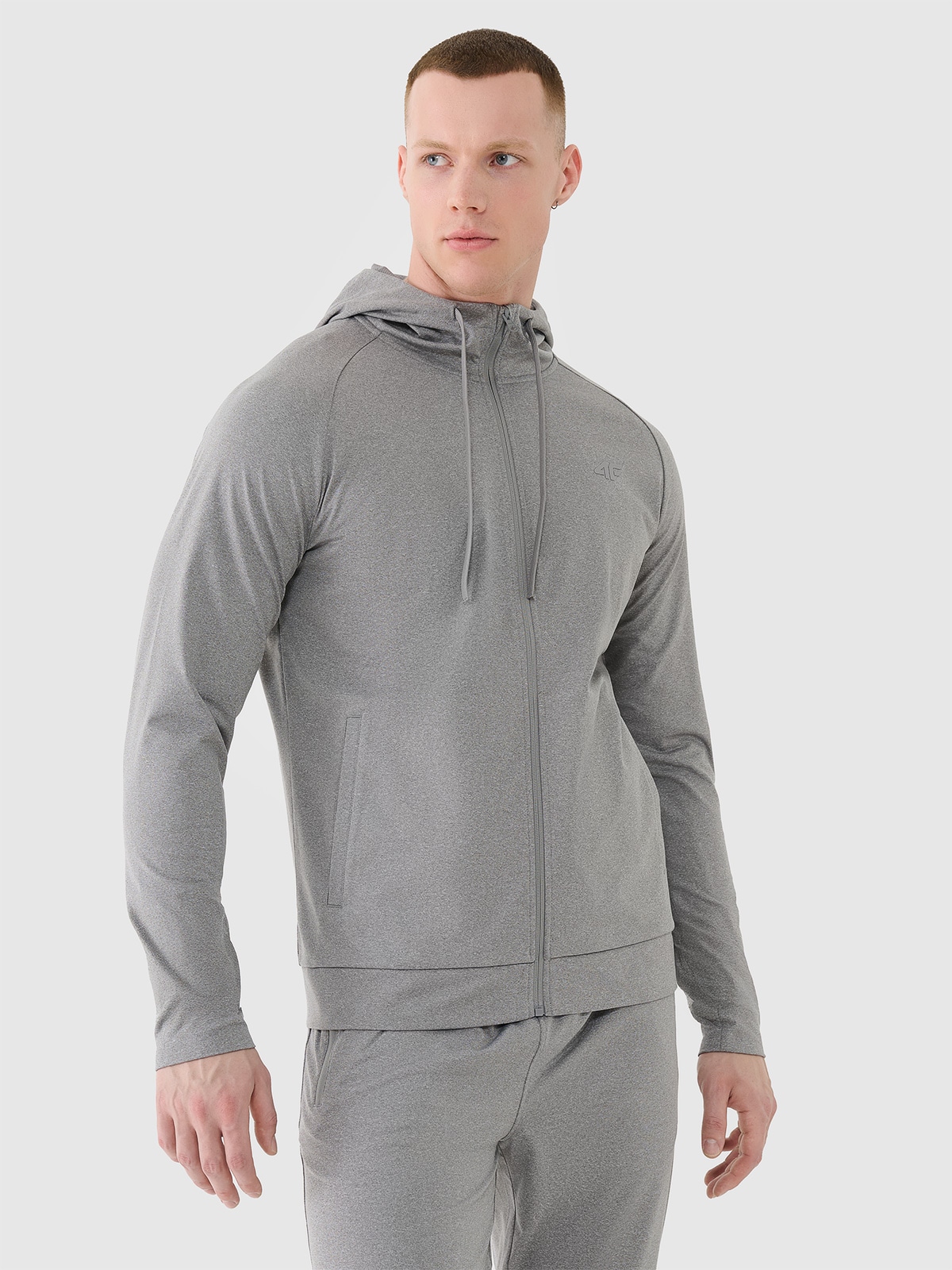 4F Bluza treningowa szybkoschnąca męska - szara M