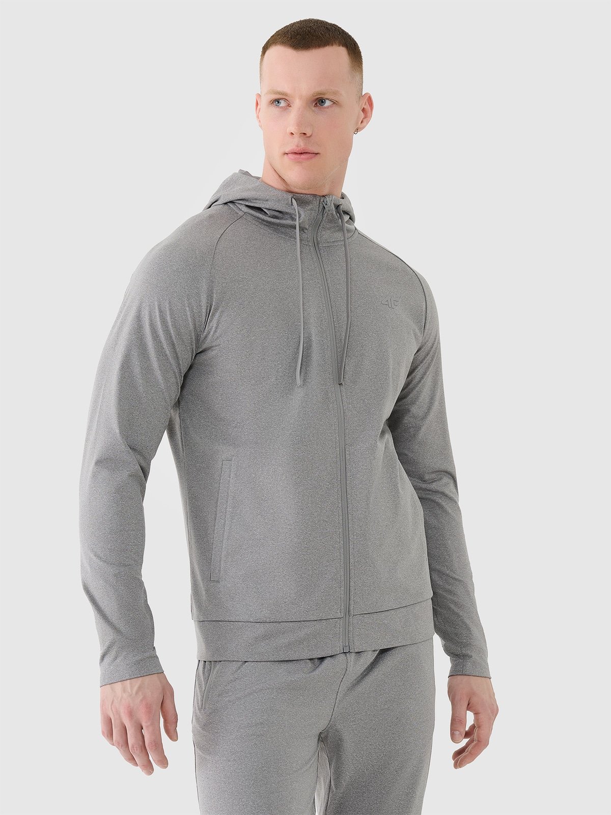 4F Bluza treningowa szybkoschnąca męska - szara M