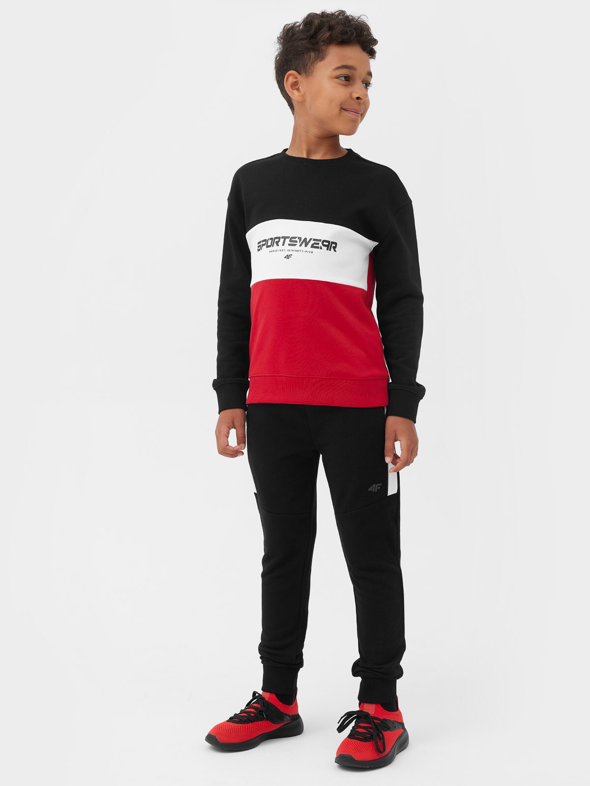 Spodnie dresowe joggery chłopięce - czarne