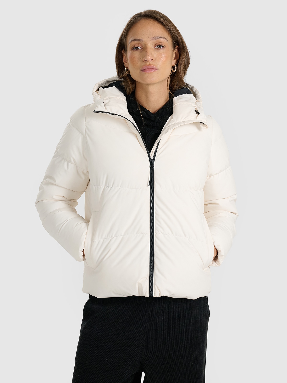 4F Kurtka puchowa z wypełnieniem syntetycznym damska - biała M