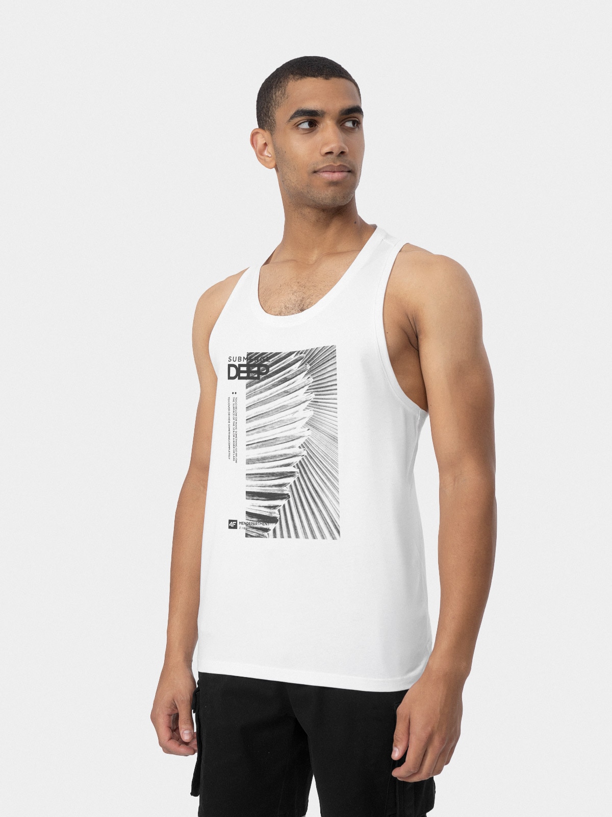 Tank top regular z nadrukiem męski