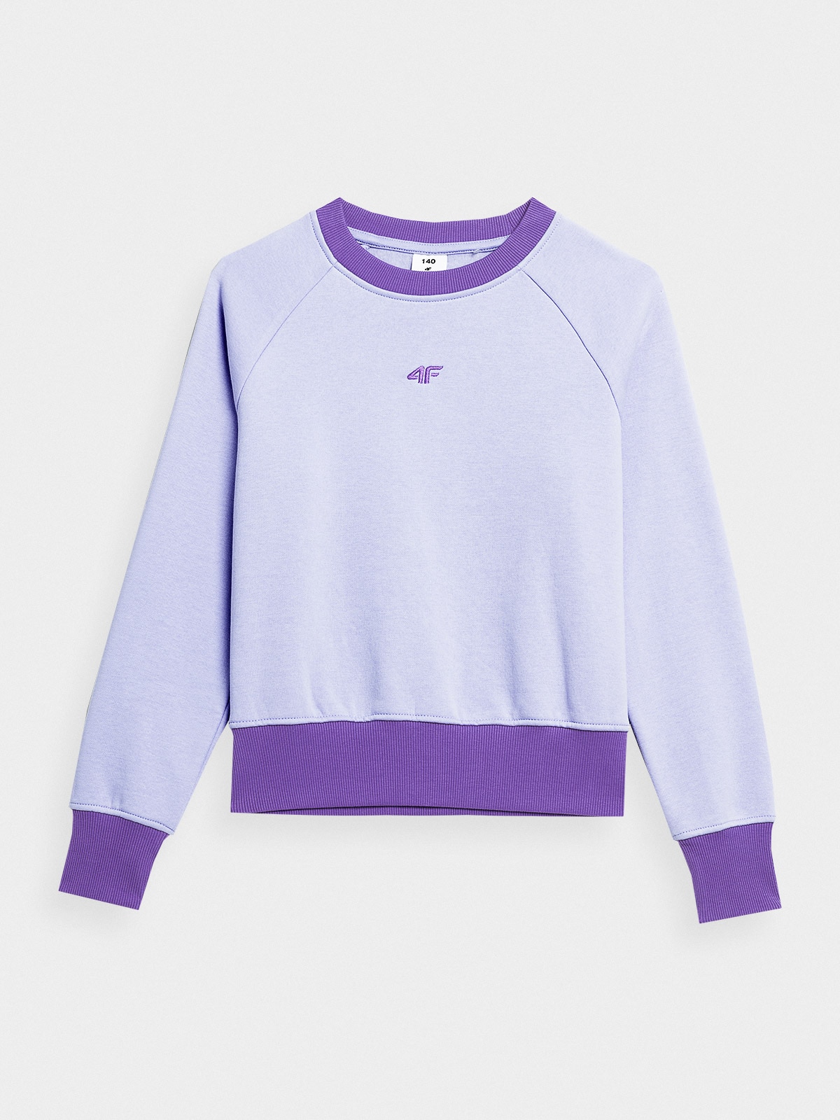 Bluza dresowa nierozpinana bez kaptura dziewczęca