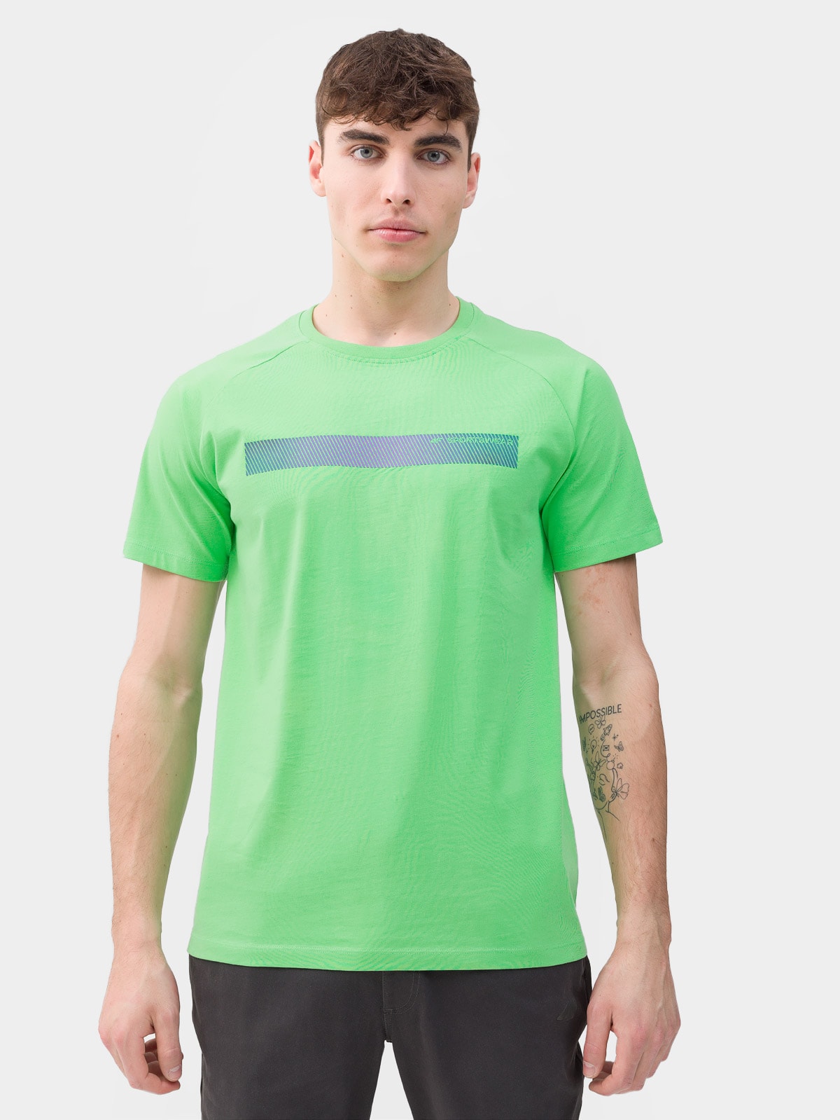 T-shirt regular z nadrukiem męski