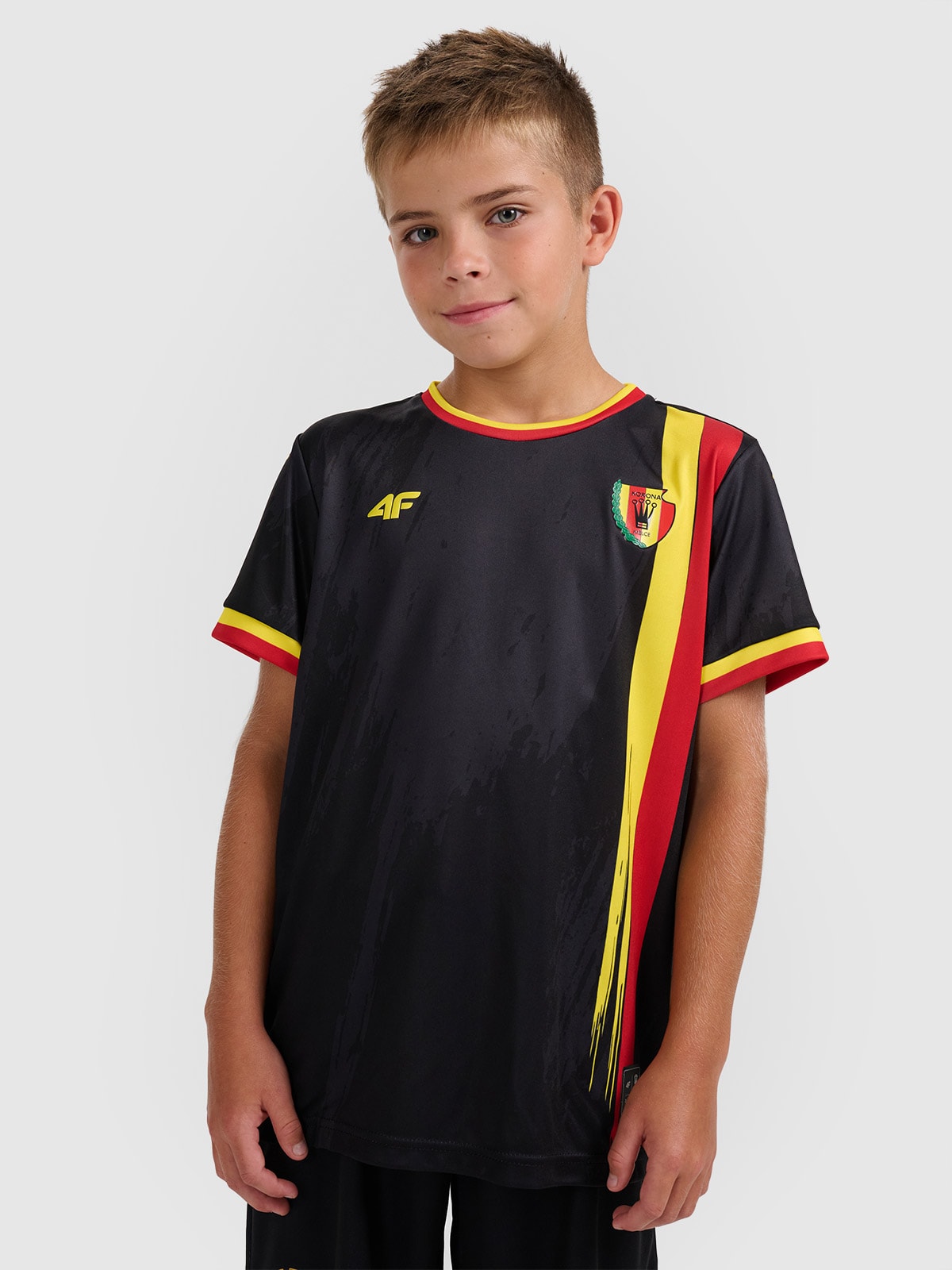4F Koszulka klubowa wyjazdowa z sezonu 2025/26 dziecięca 4F x Korona Kielce - multikolor 134/140 (8-10 lat)