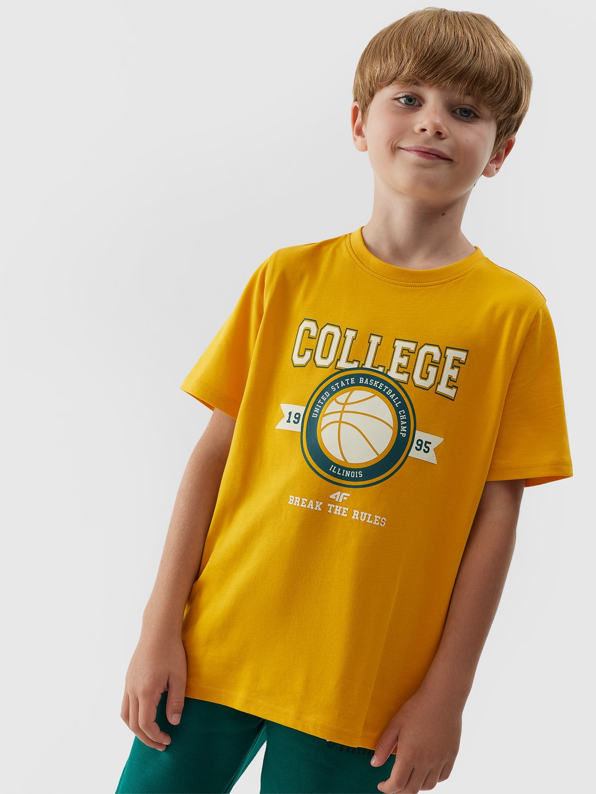 T-shirt z nadrukiem chłopięcy