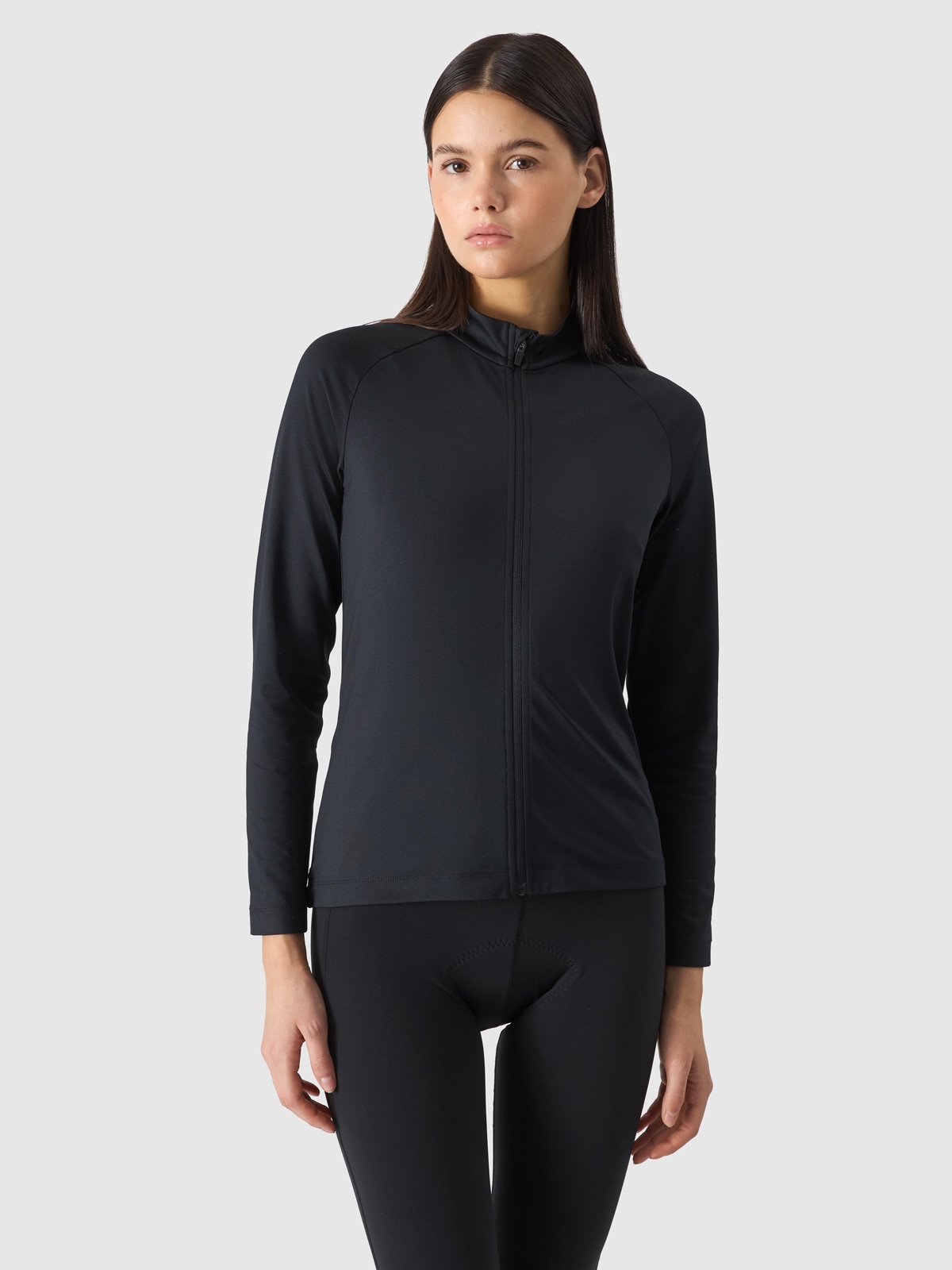 Bluza rowerowa szybkoschnąca damska - czarna