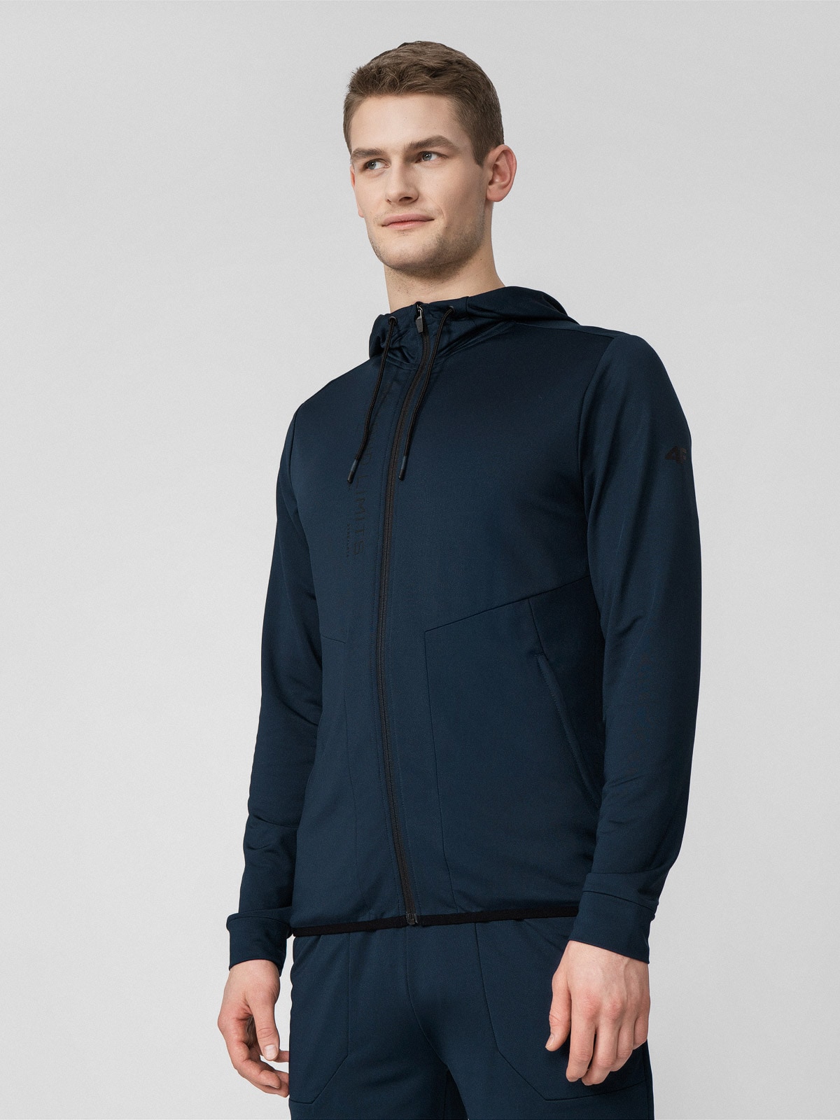 Bluza treningowa rozpinana z kapturem męska