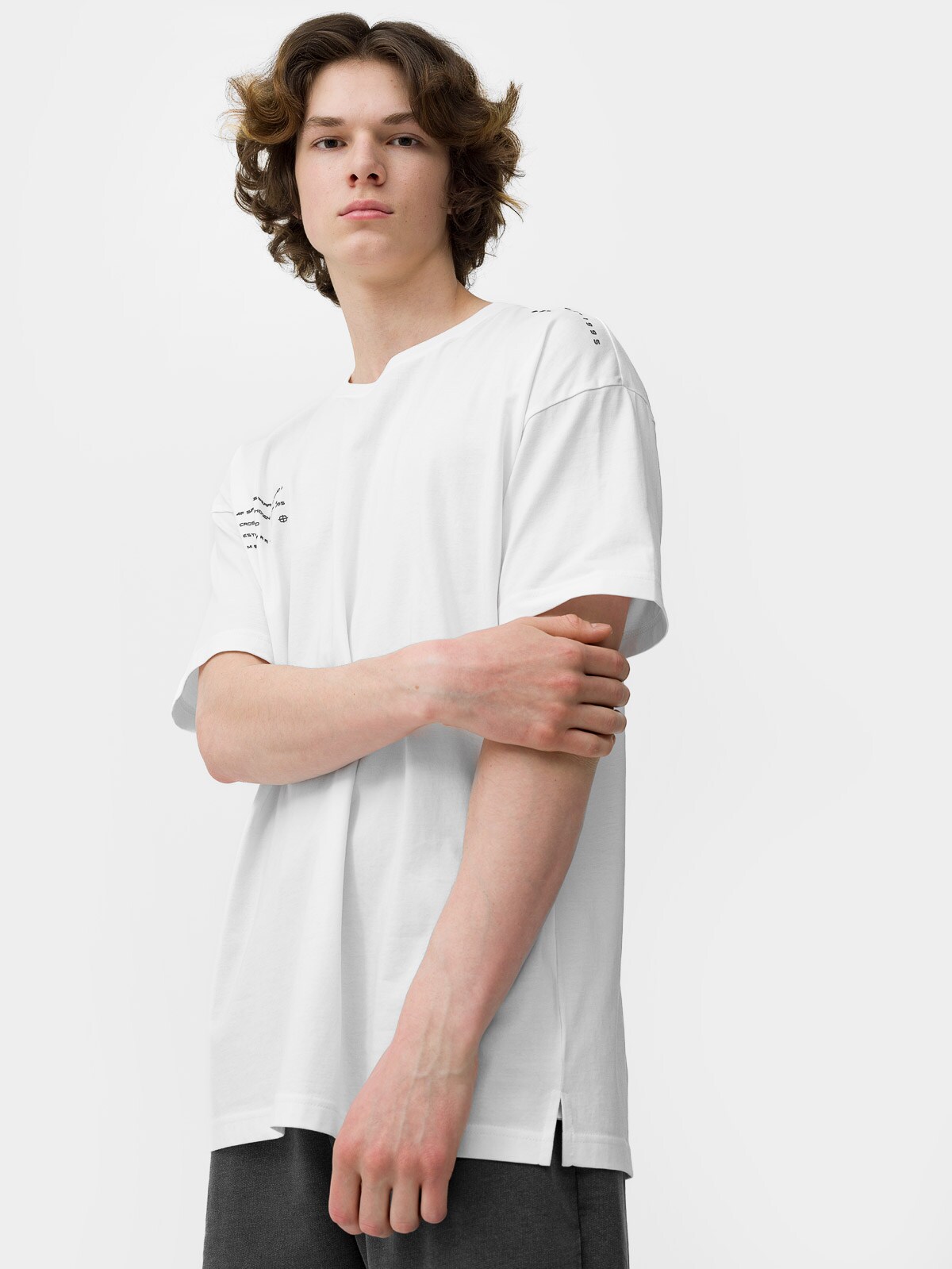 T-shirt regular z bawełny organicznej męski