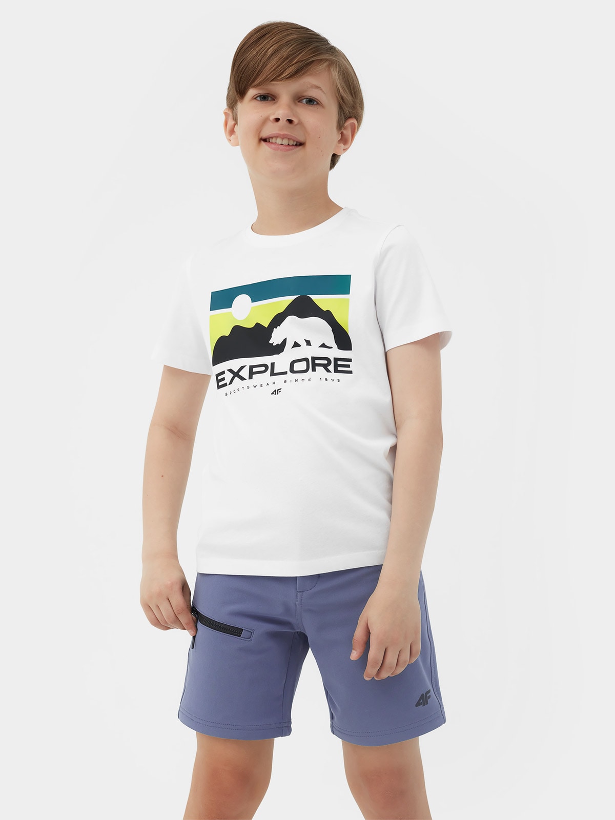 T-shirt z nadrukiem chłopięcy