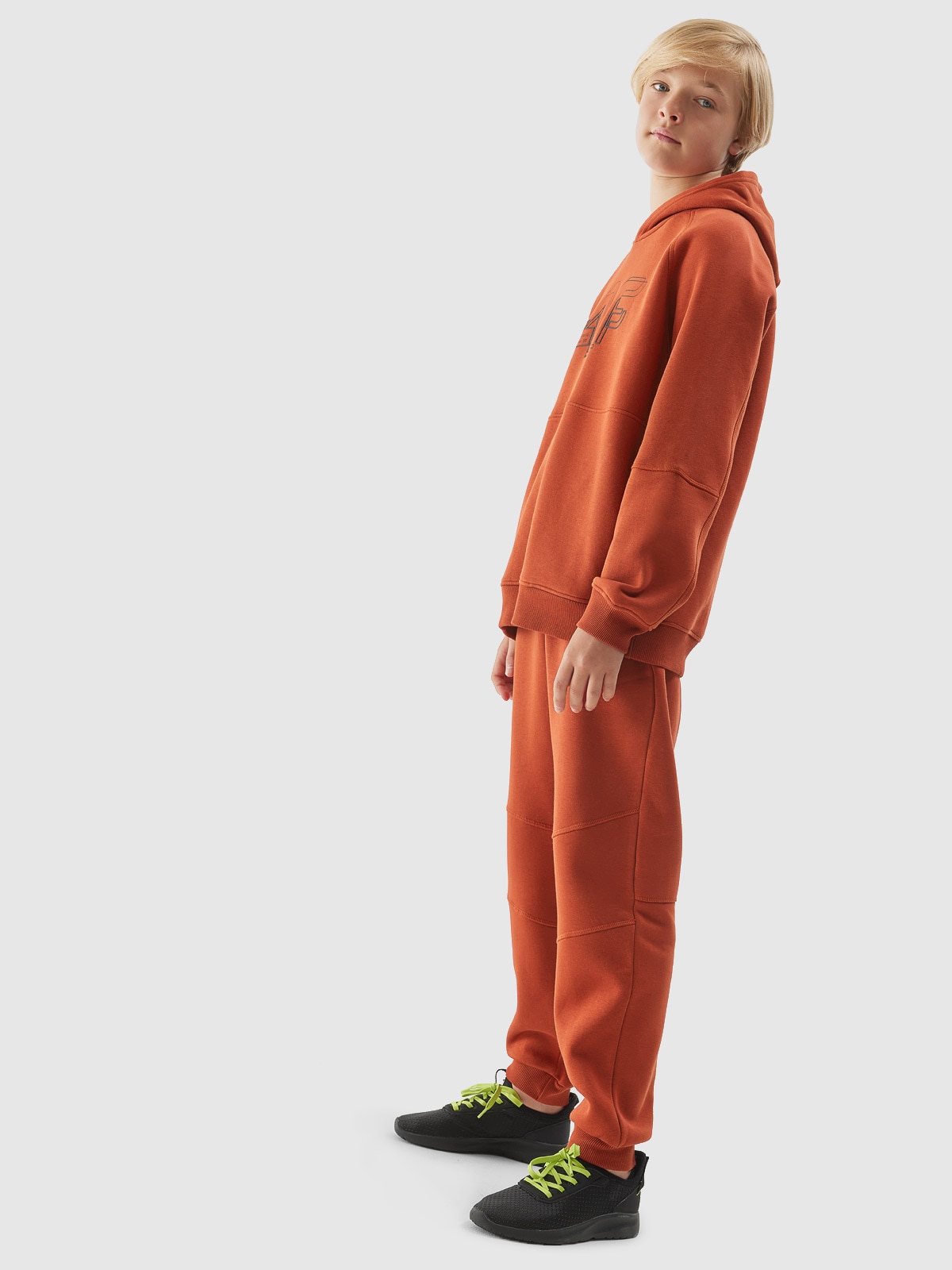 Spodnie dresowe joggery chłopięce - czerwone