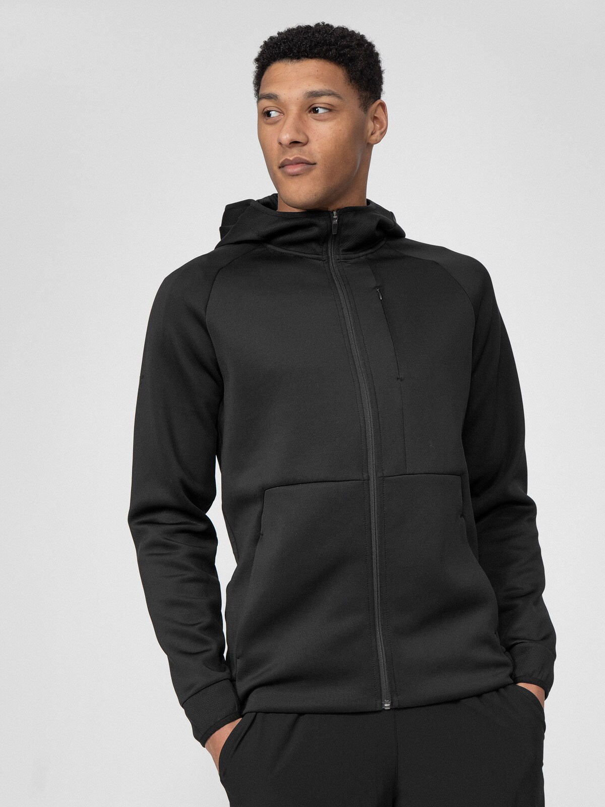 Bluza treningowa rozpinana z kapturem męska