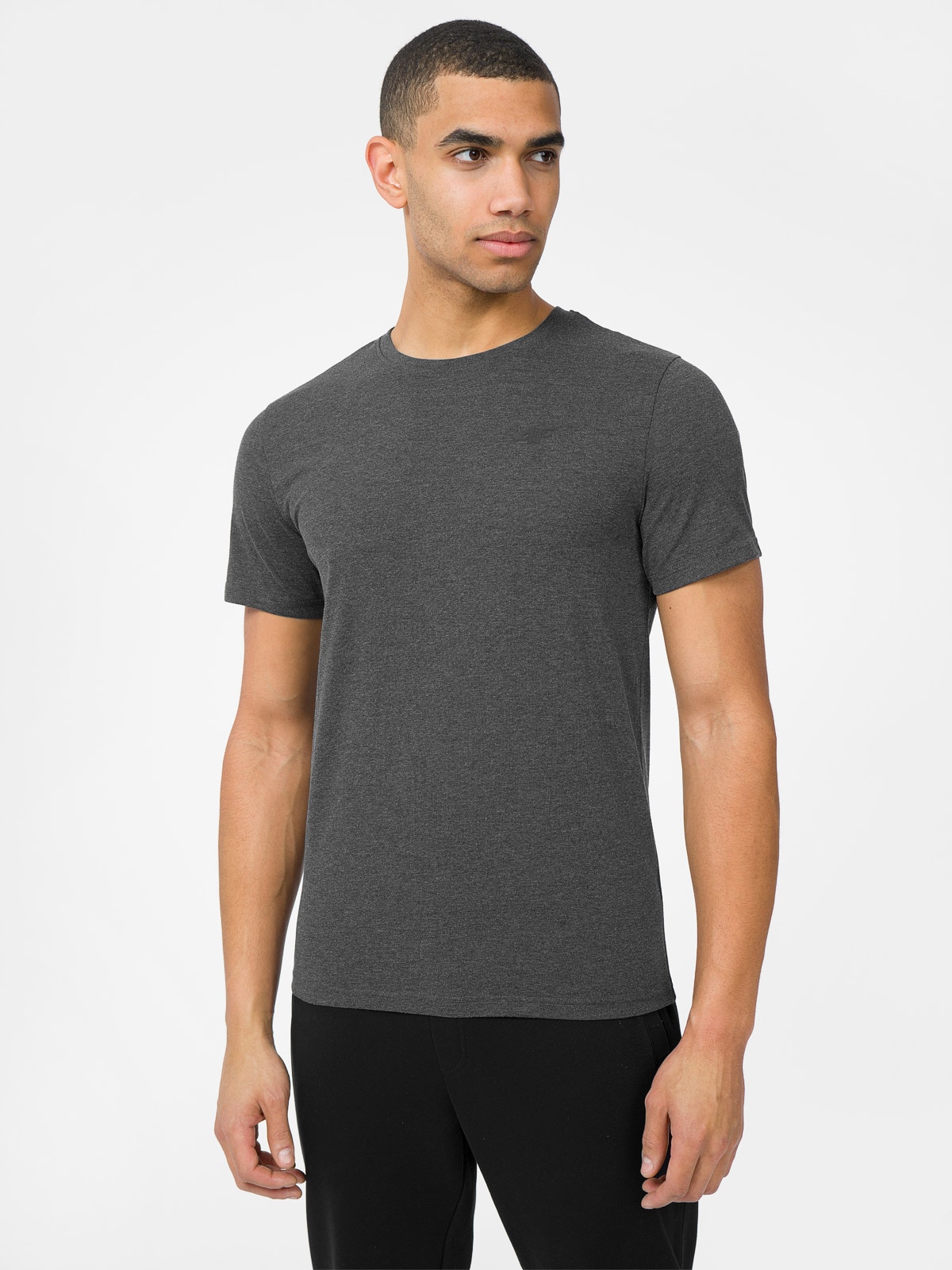 T-shirt regular gładki męski