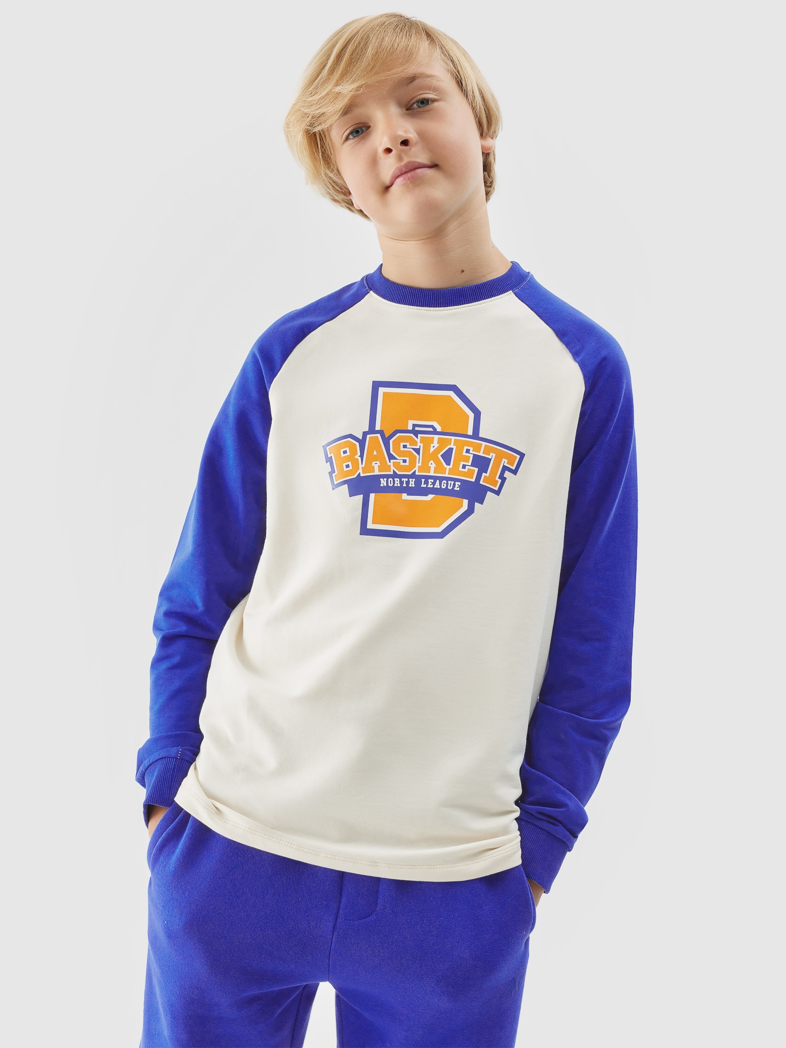 Longsleeve z nadrukiem chłopięcy