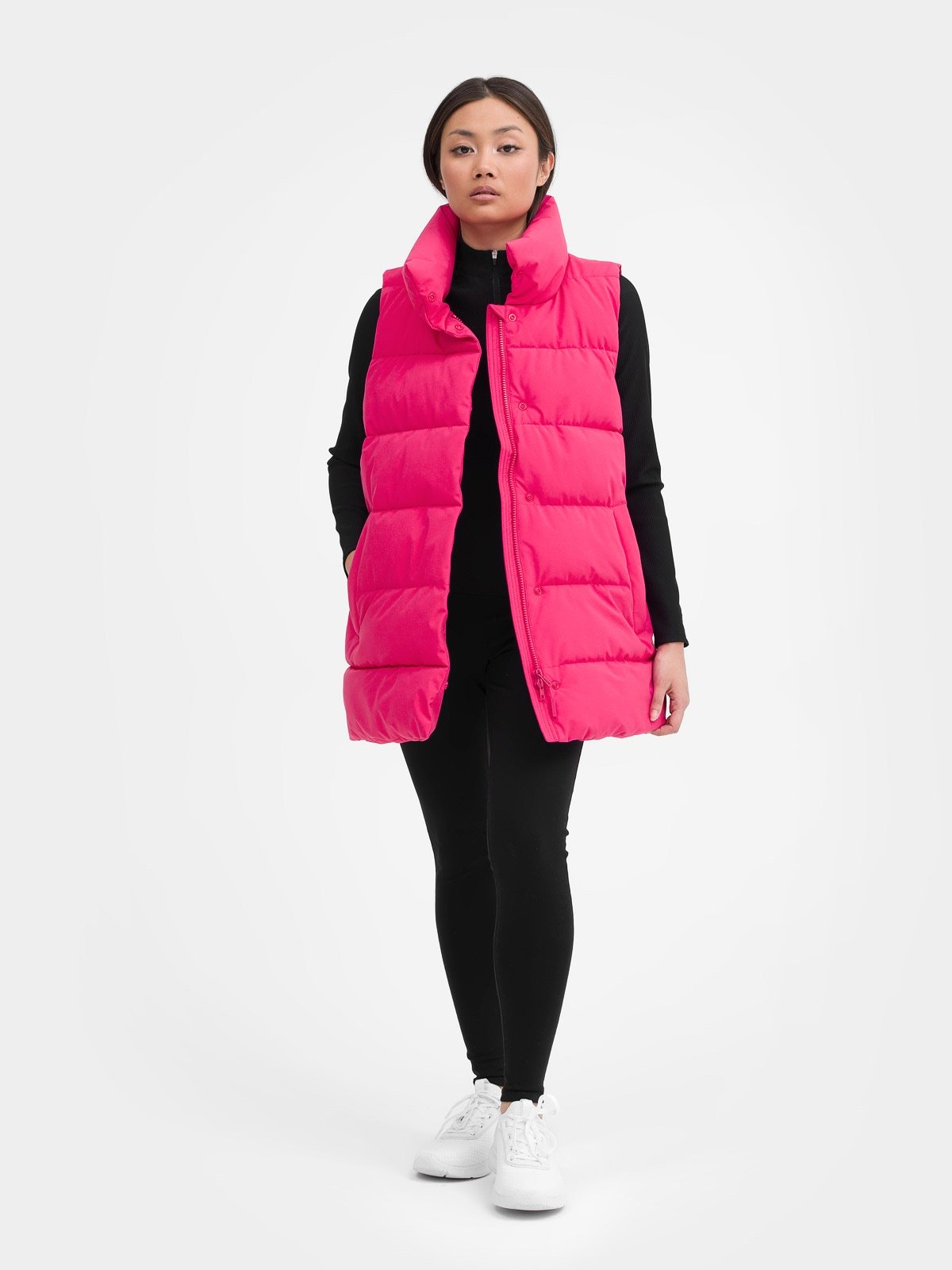Bezrękawnik puchowy z wypełnieniem syntetycznym damski