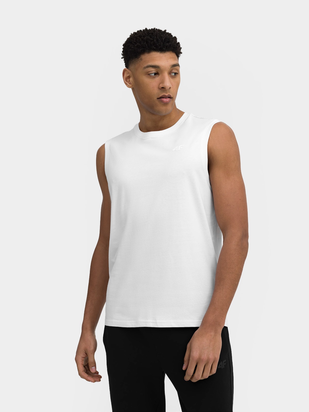 Tank top regular gładki męski