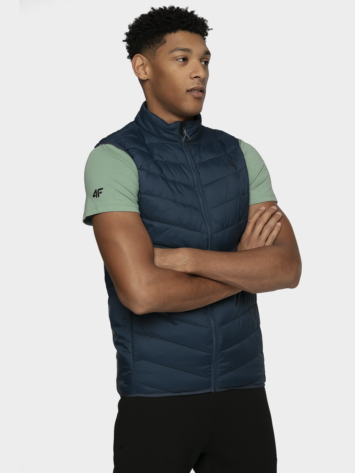 Bezrękawnik puchowy z wypełnieniem syntetycznym męski