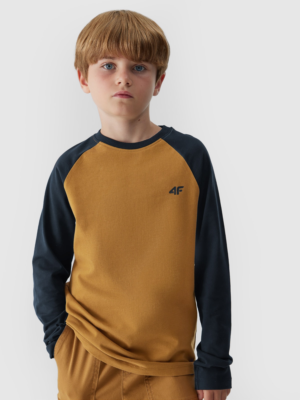 Longsleeve gładki chłopięcy