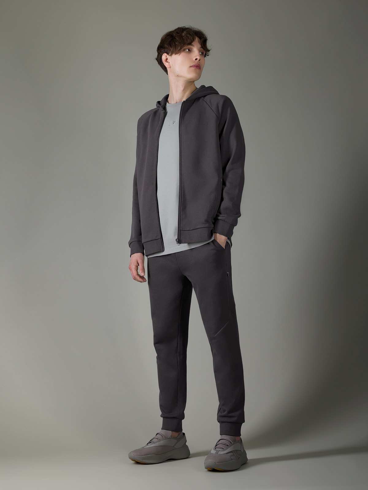 Bluza dresowa z bawełną organiczną męska 4F x Robert Lewandowski