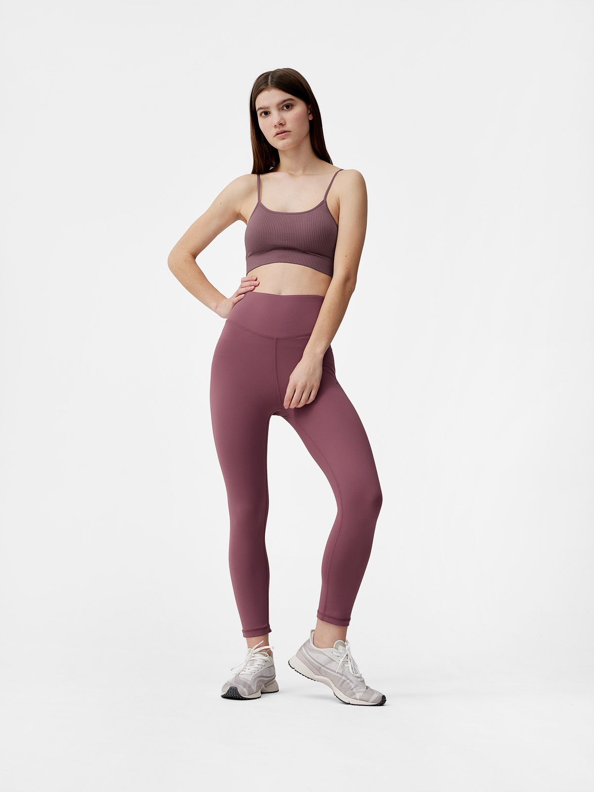 Legginsy treningowe 7/8 z dodatkiem materiałów z recyklingu damskie