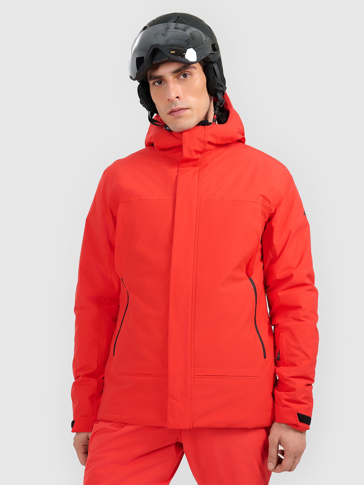 4F Kurtka narciarska membrana 8000 męska - czerwona 3XL