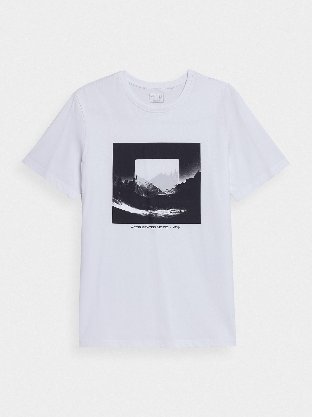 T-shirt regular z nadrukiem męski