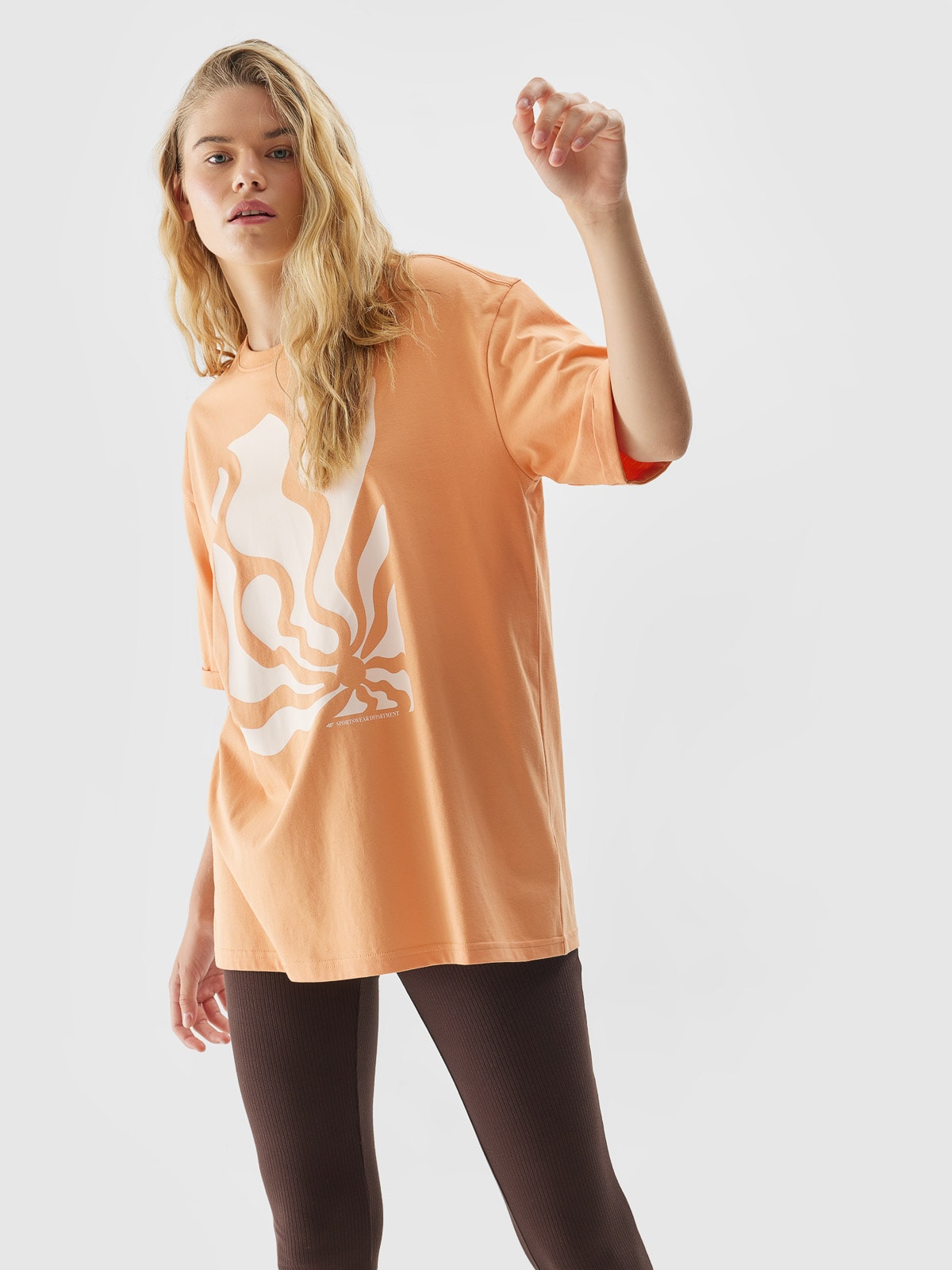 T-shirt z bawełny organicznej damski