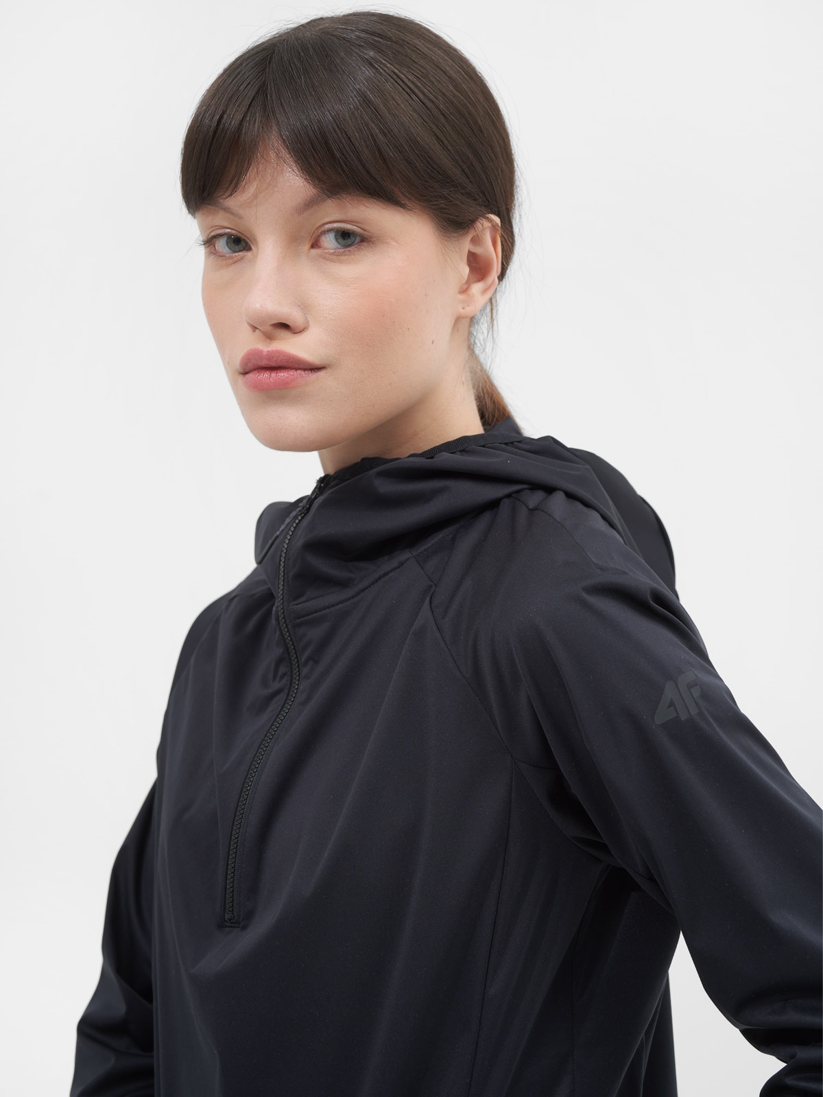 Bluza trekkingowa nierozpinana z kapturem damska