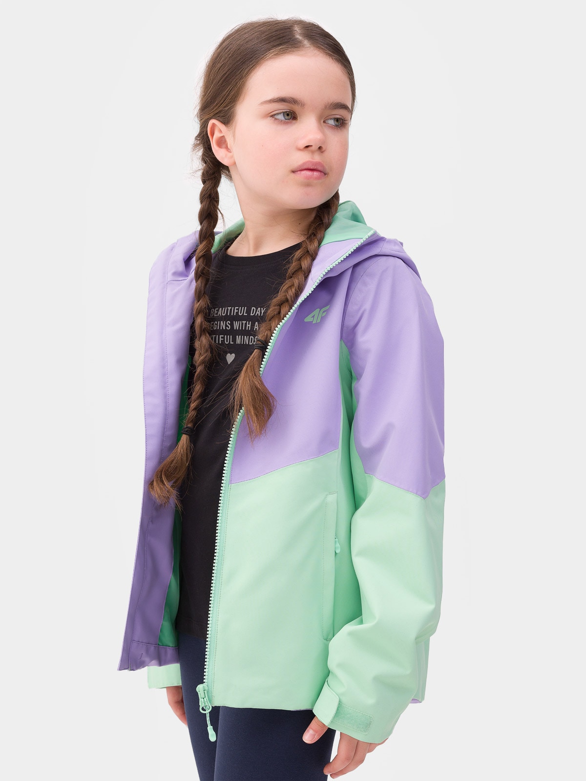 Kurtka miejska membrana 5000 dziewczęca