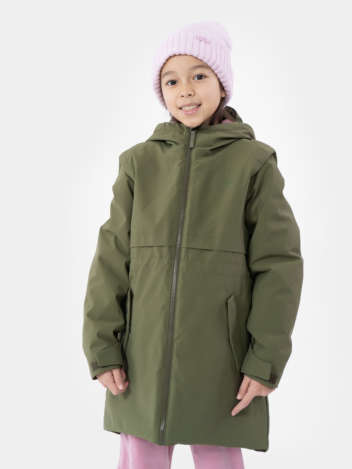 Parka miejska membrana 5 000 dziewczęca