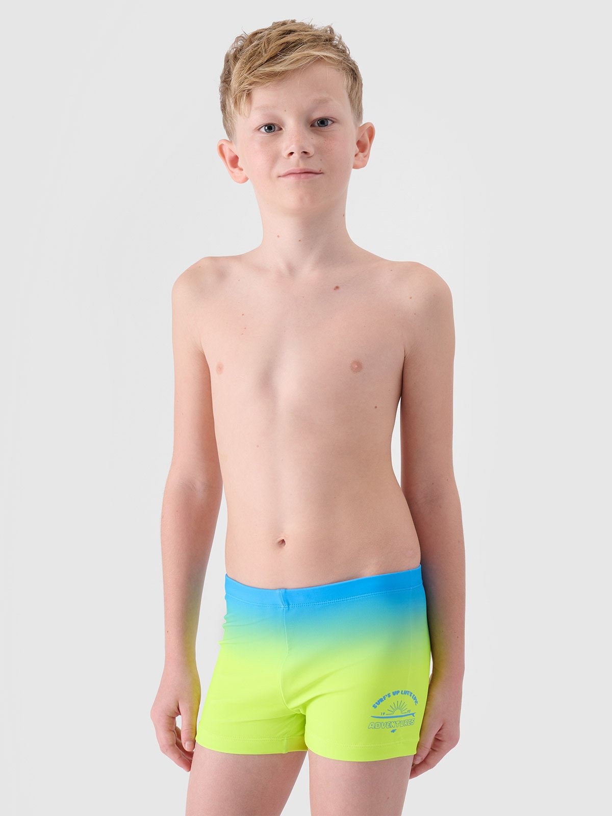 4F Kąpielówki chłopięce - żółte 146/152 (10-12 lat)