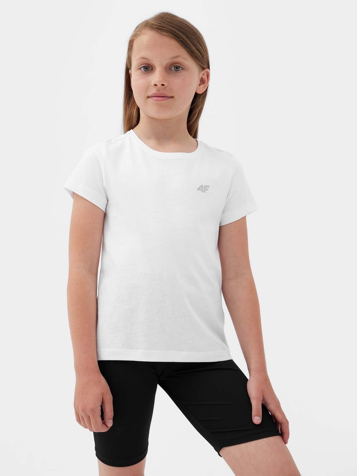 4F T-shirt gładki dziewczęcy 152 (11-12 lat)
