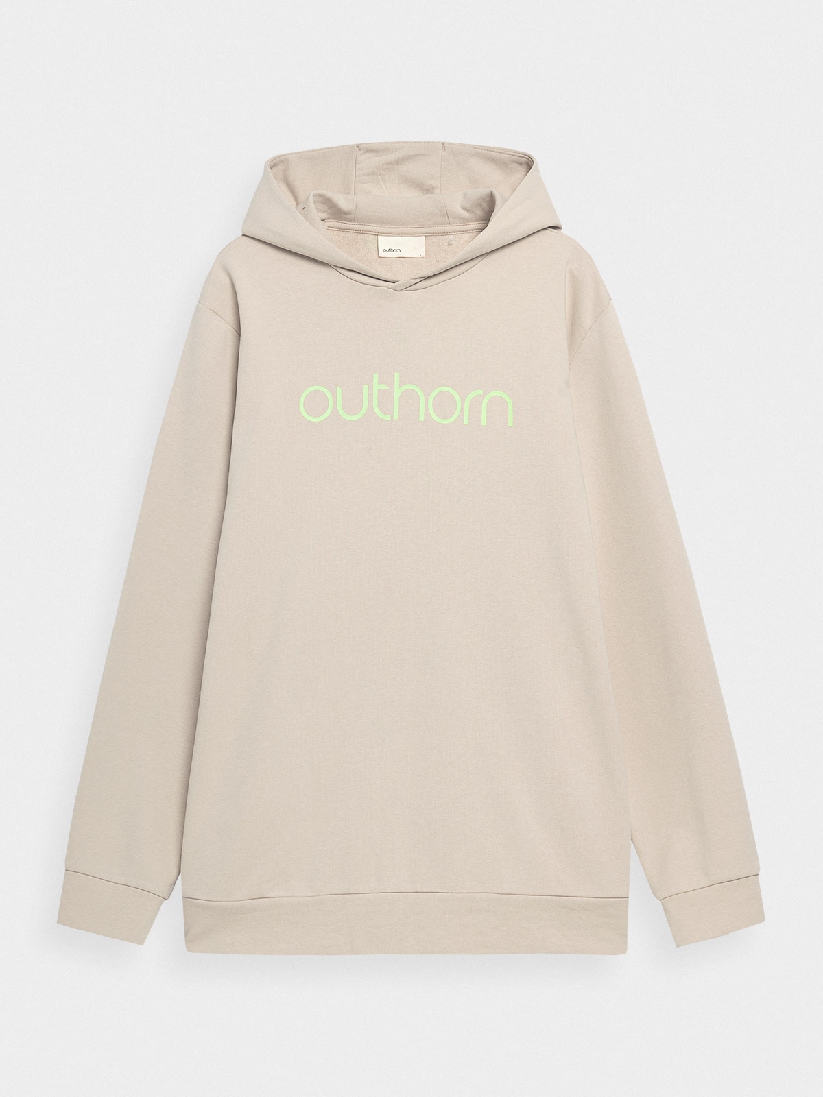 Bluza nierozpinana z kapturem męska Outhorn - beżowa