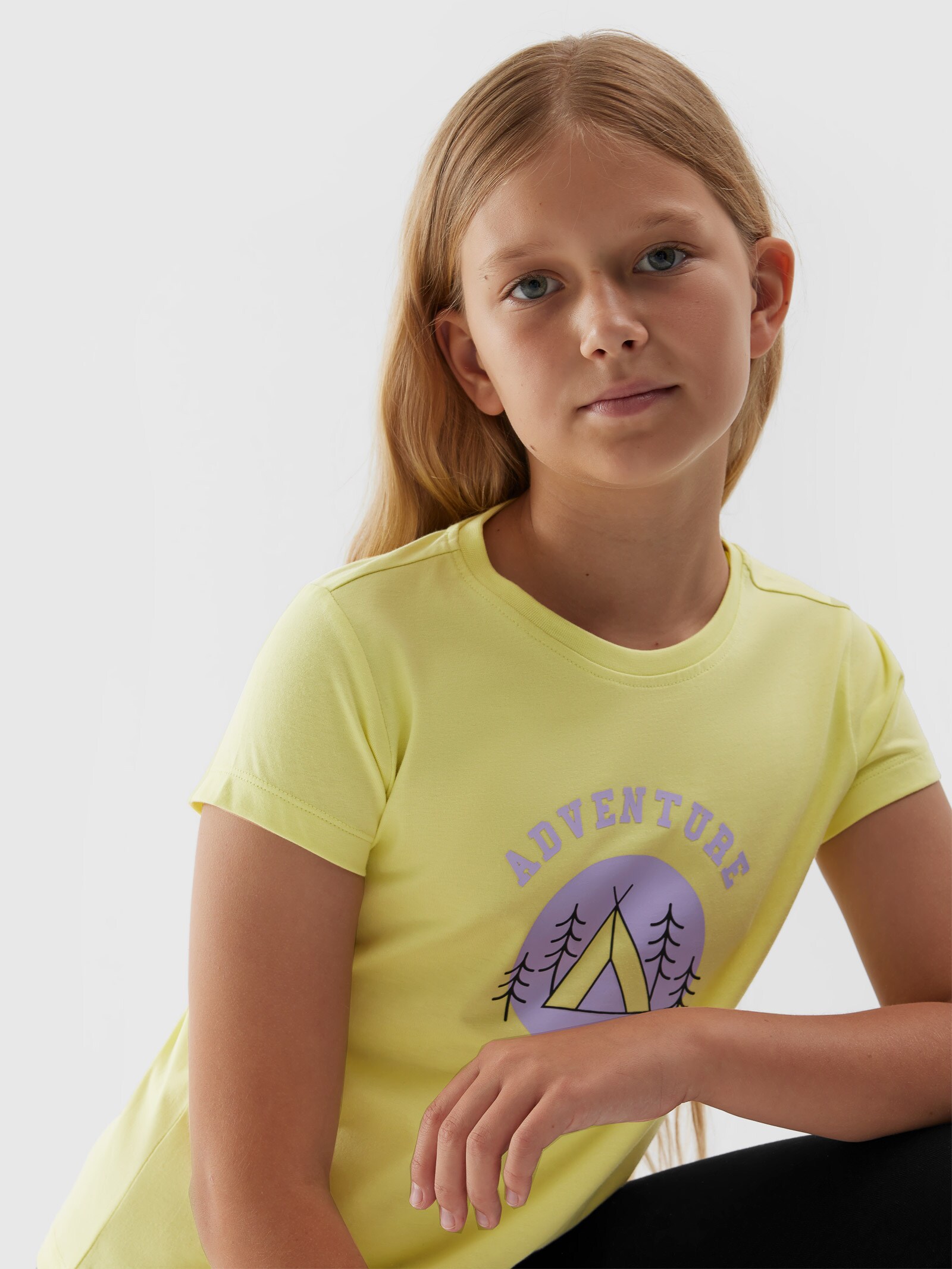 T-shirt z nadrukiem dziewczęcy