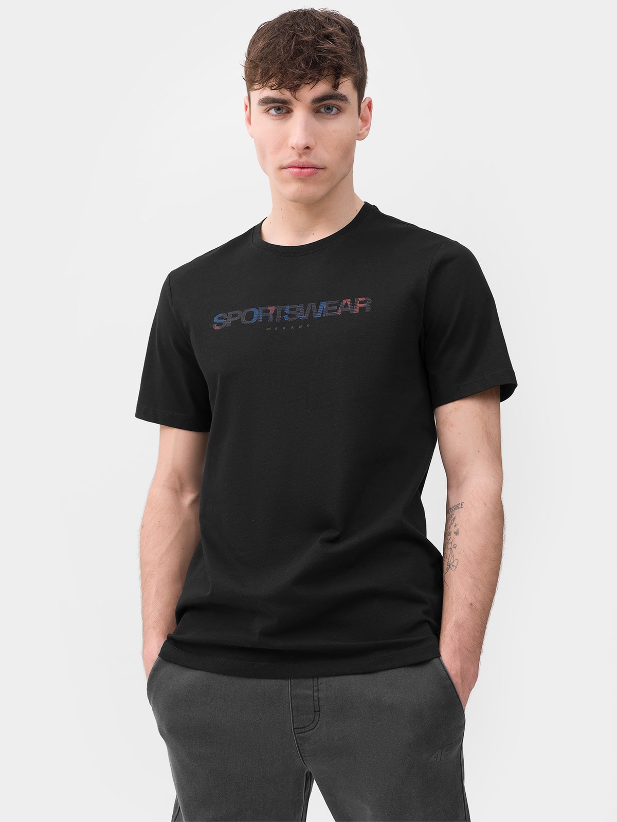 T-shirt regular z nadrukiem męski