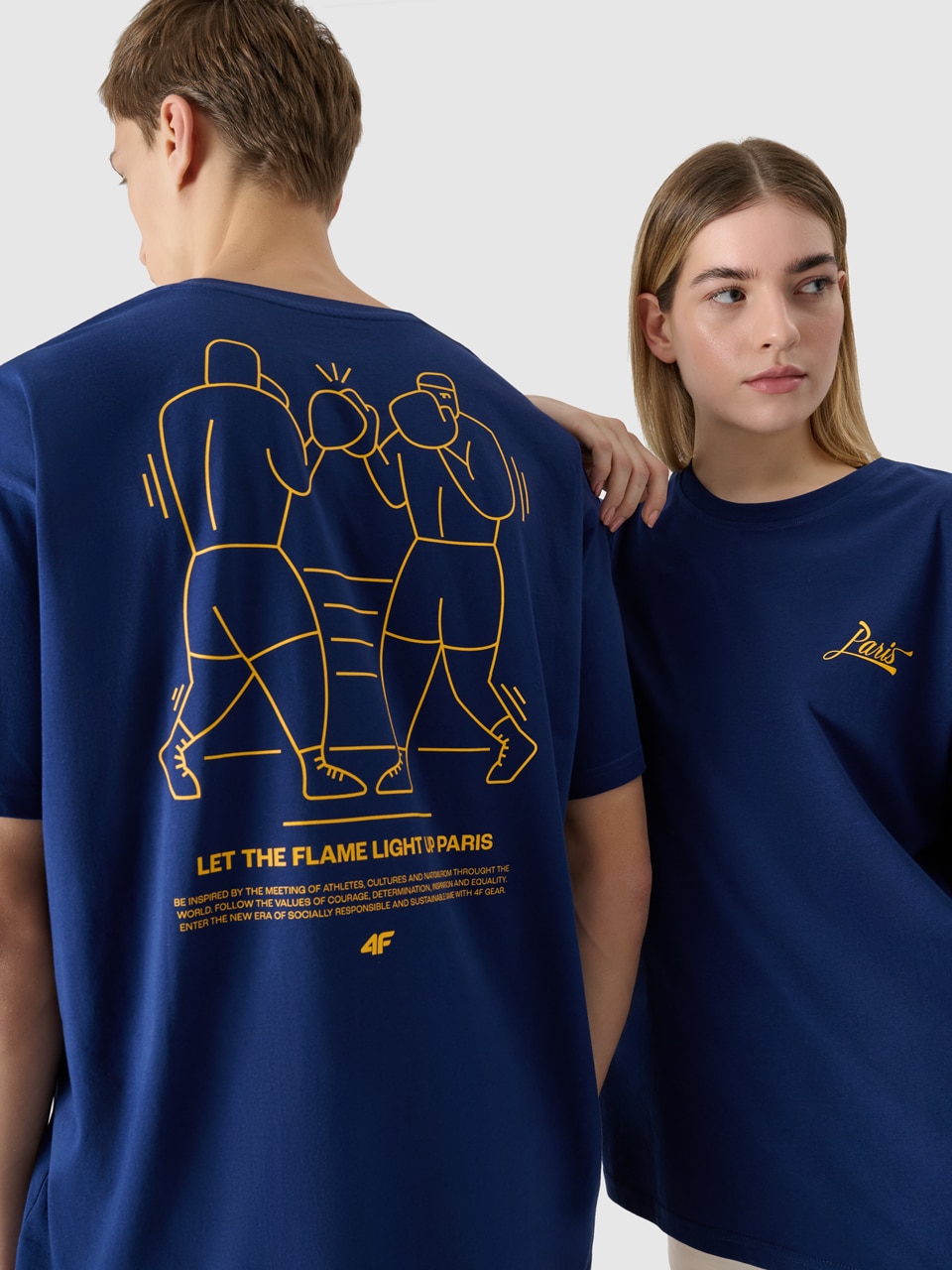 4F Koszulka kibica uniseks - granatowa XL