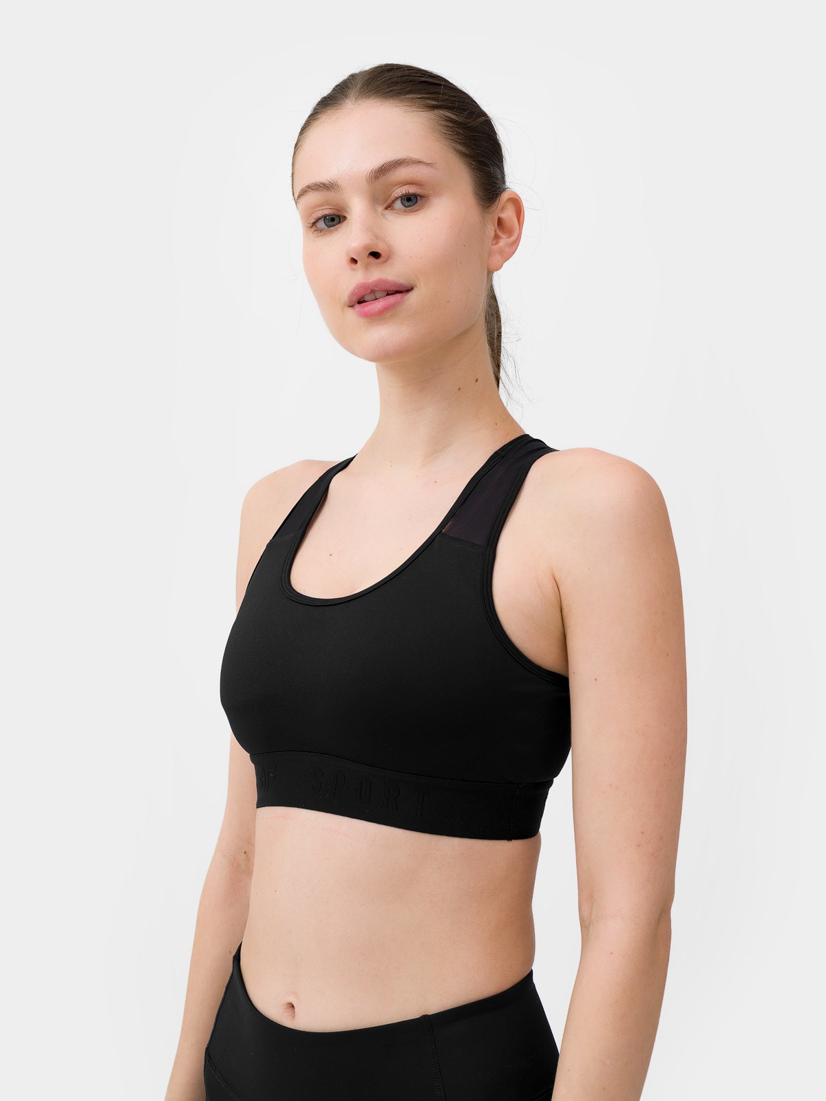 Biustonosz treningowy z dodatkiem materiałów z recyklingu damski