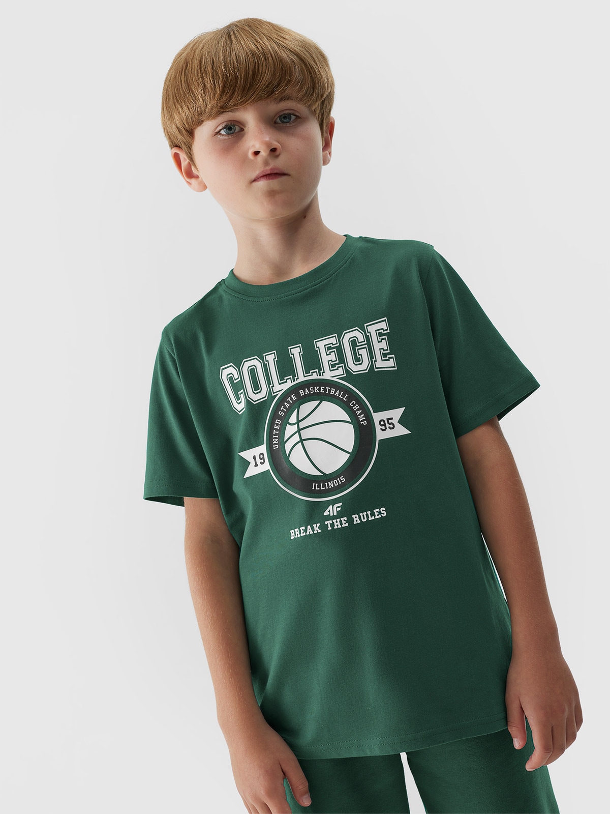 T-shirt z nadrukiem chłopięcy