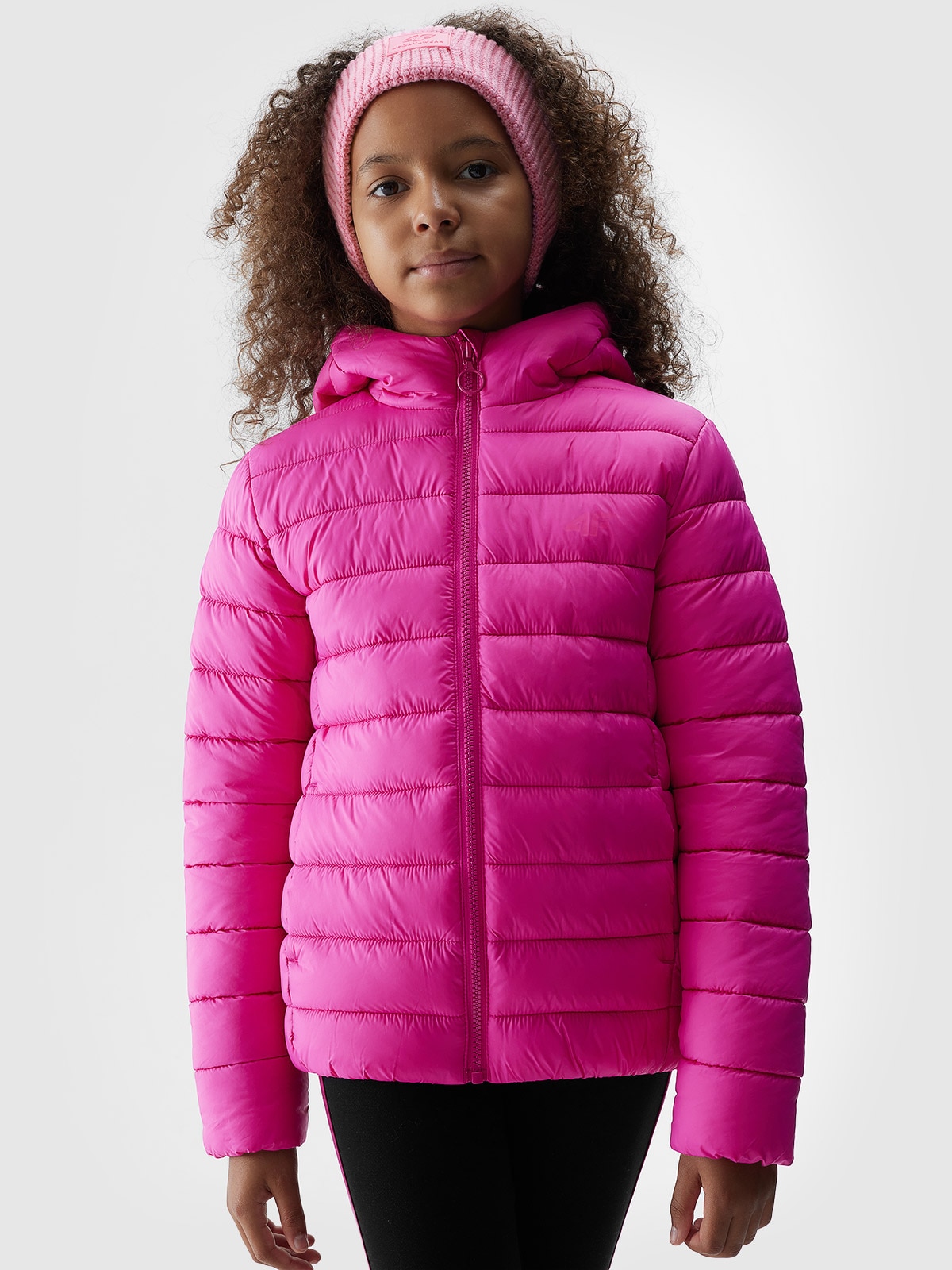 4F Kurtka puchowa z wypełnieniem syntetycznym dziewczęca 152 (11-12 lat)