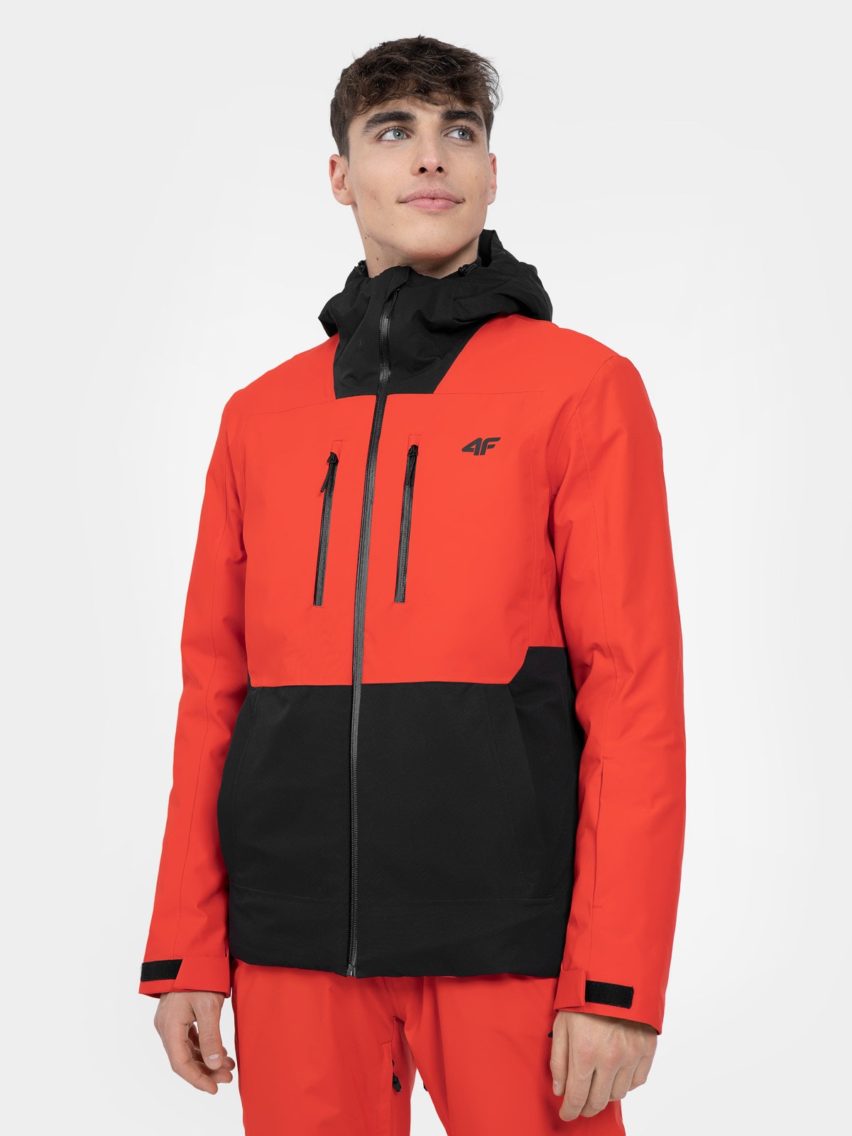 Kurtka narciarska membrana 10000 męska - czerwona