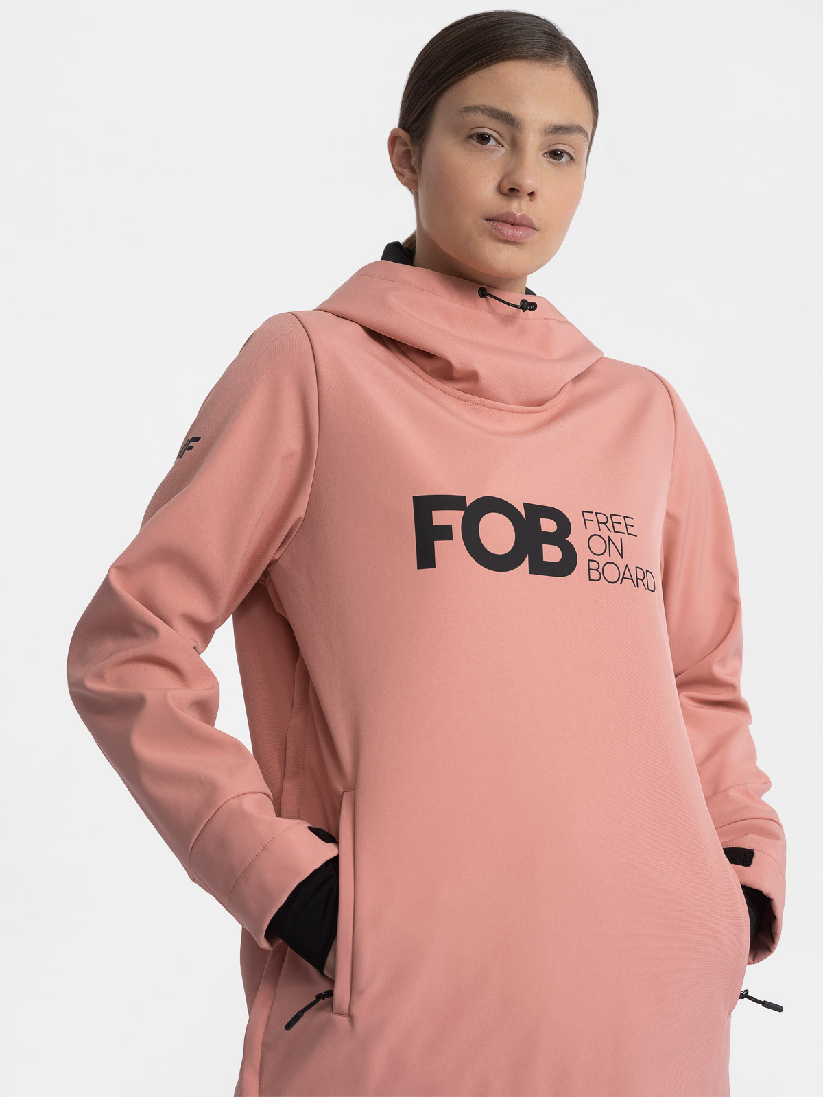 Bluza snowboardowa z softshellu membrana 5000 damska