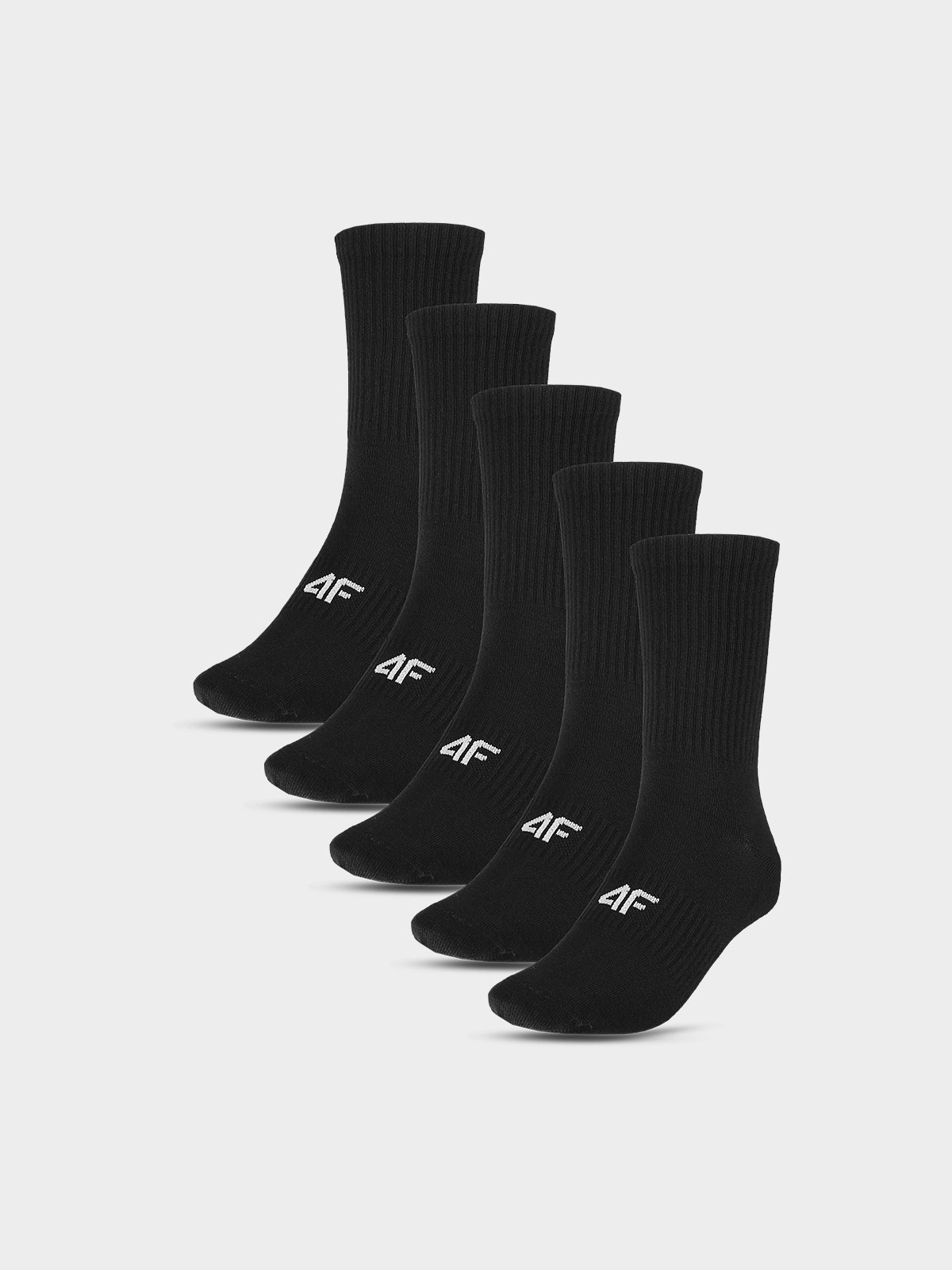 4F Skarpety casual za kostkę (5-pack) damskie - czarne 35-38
