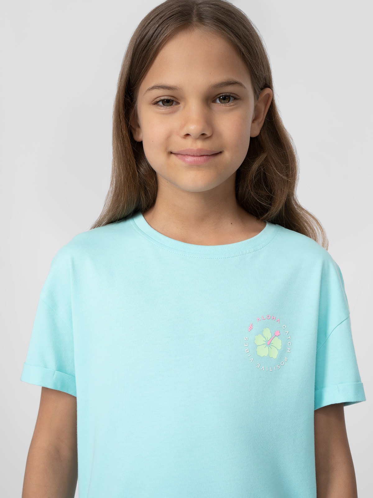 T-shirt z nadrukiem dziewczęcy