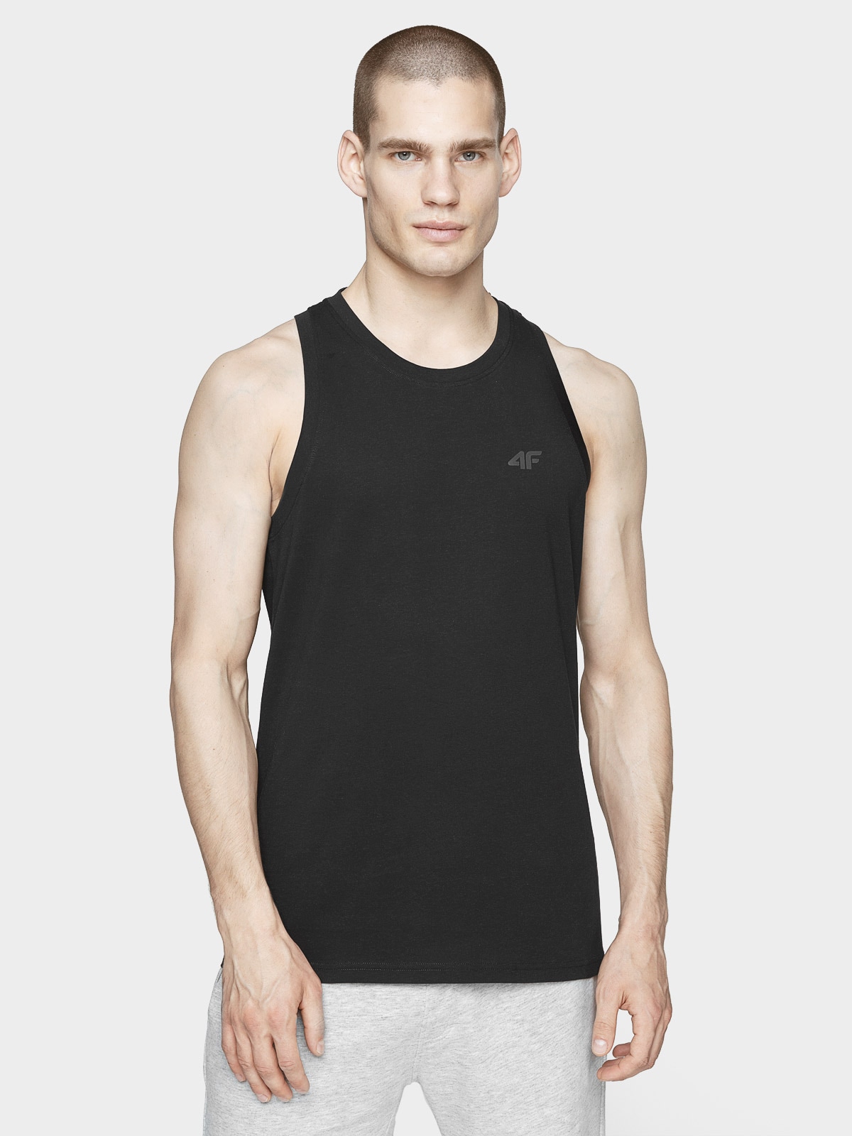 Tank top regular gładki męski