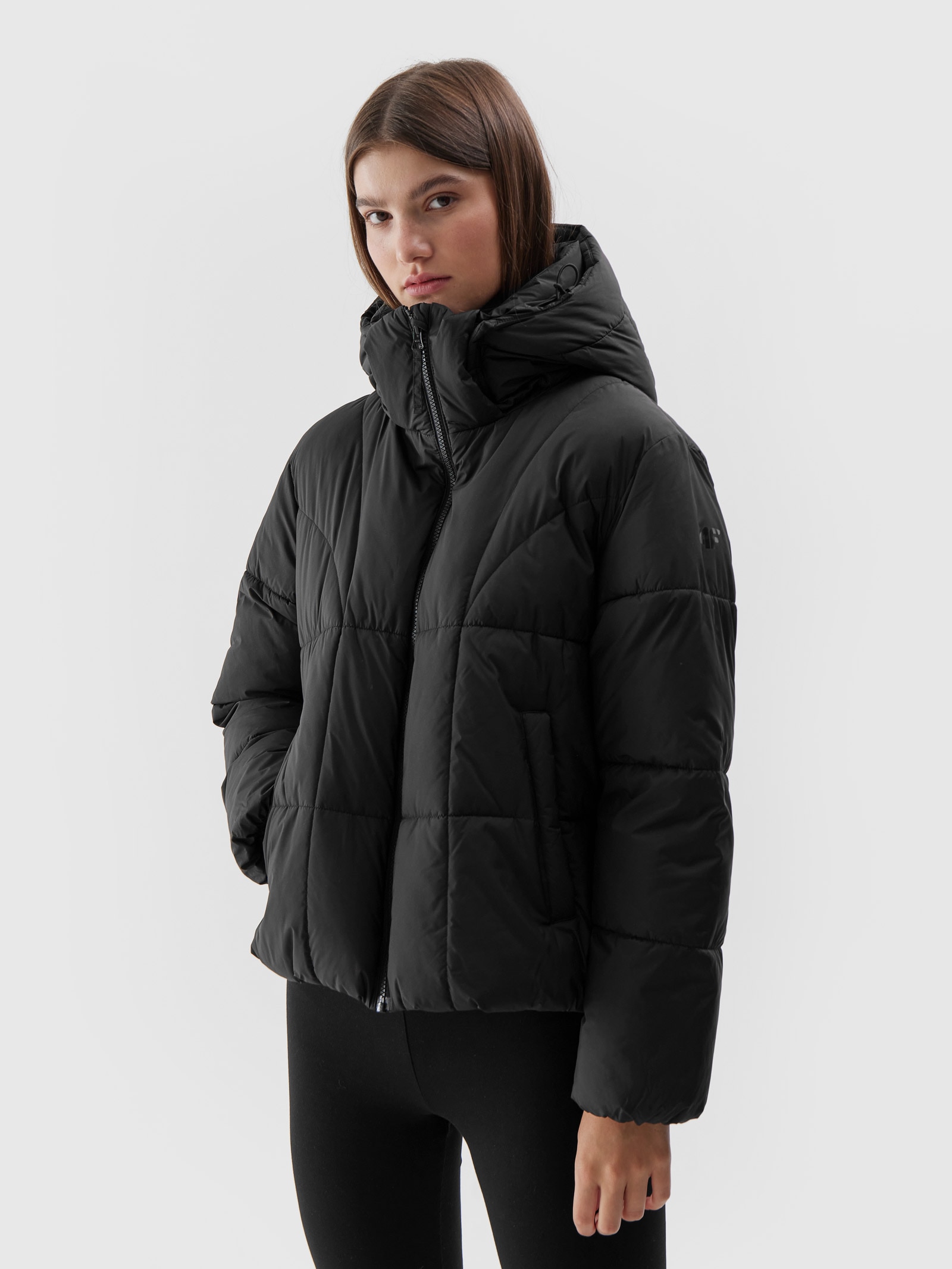 Kurtka puchowa z wypełnieniem syntetycznym damska
