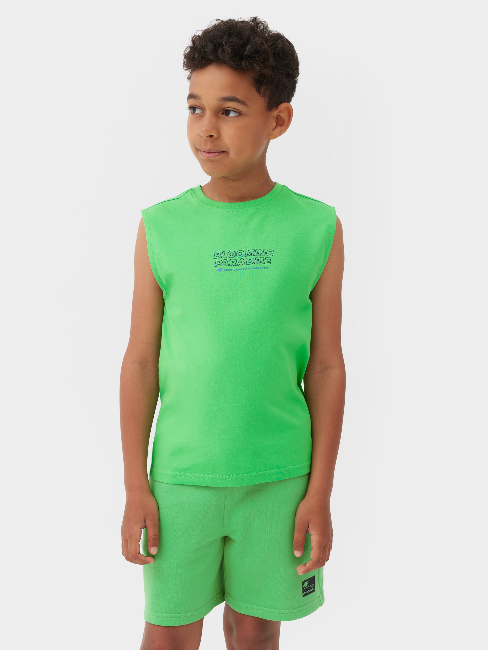 Tank top z nadrukiem chłopięcy