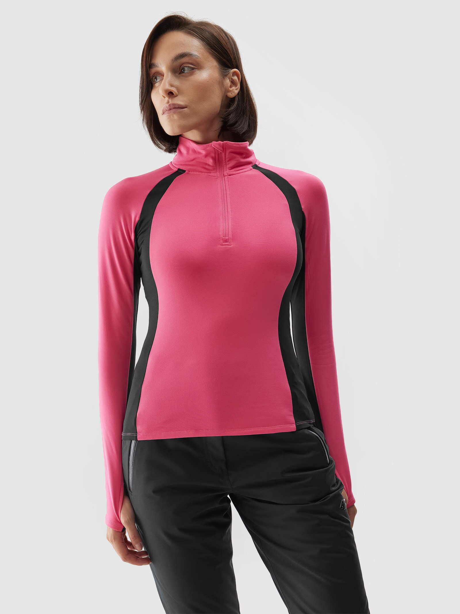 Bielizna termoaktywna drapana (góra) damska - różowa