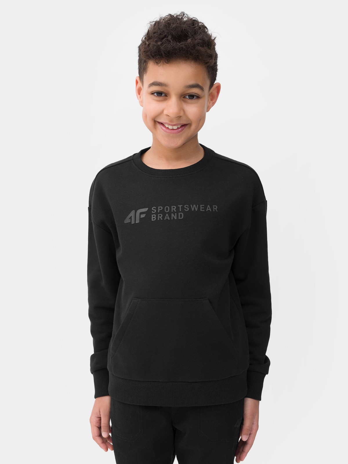 Bluza dresowa nierozpinana bez kaptura chłopięca