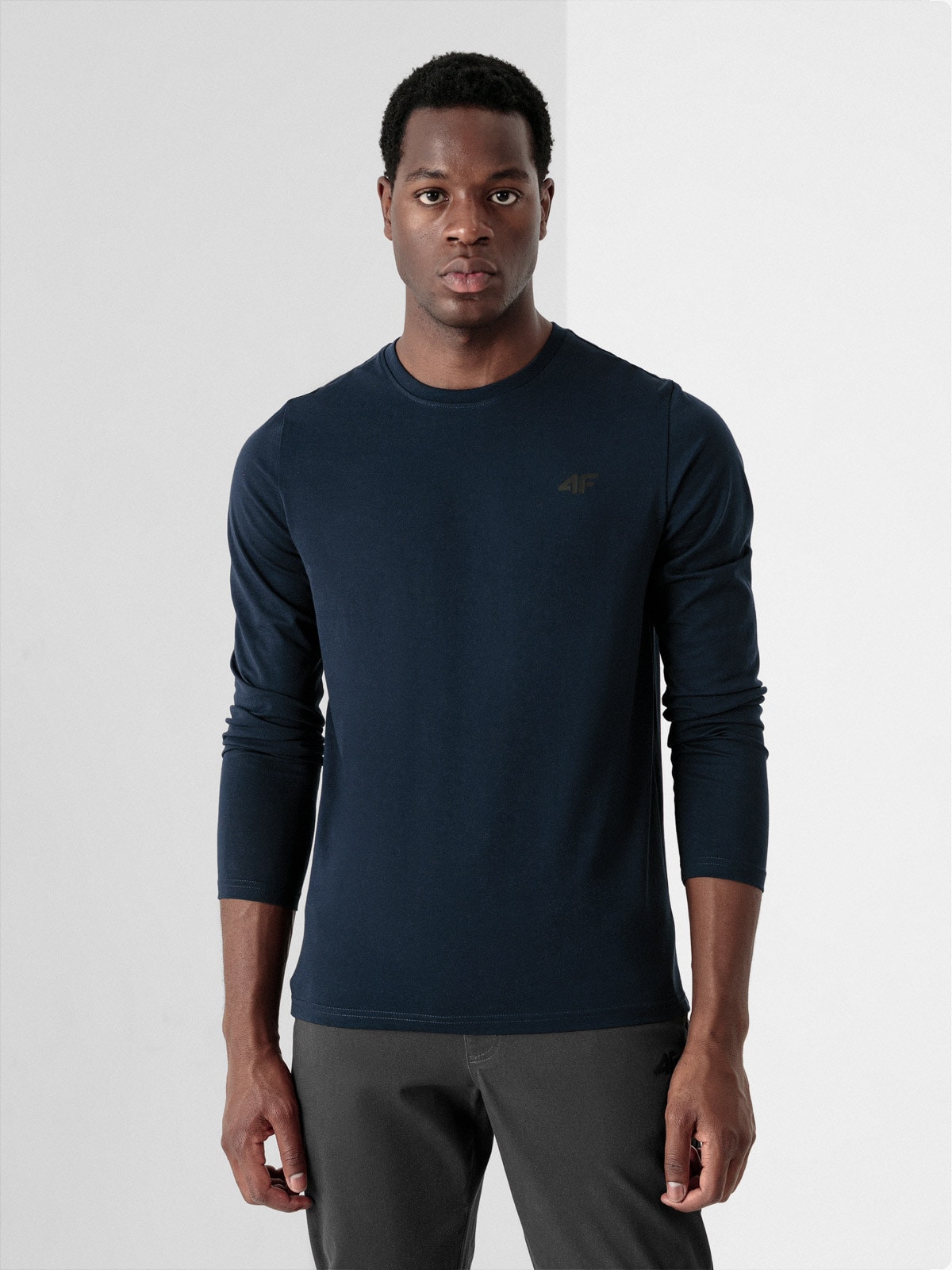 Longsleeve regular gładki męski